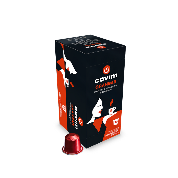 Alluminio GRANBAR Covim Compatibili Nespresso 30cps