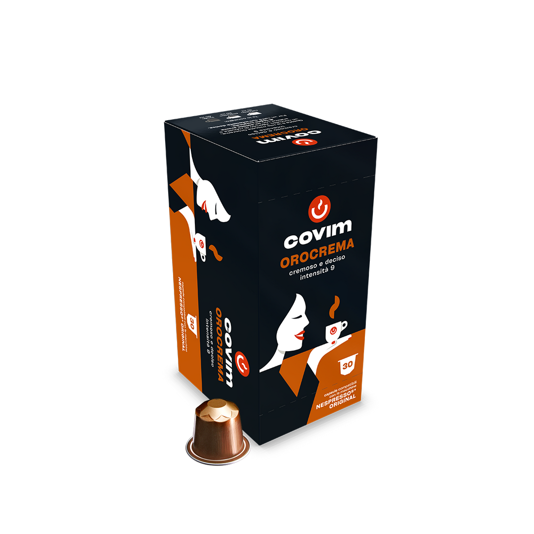 Aluminum OROCREMA Covim Compatible Nespresso 30cps