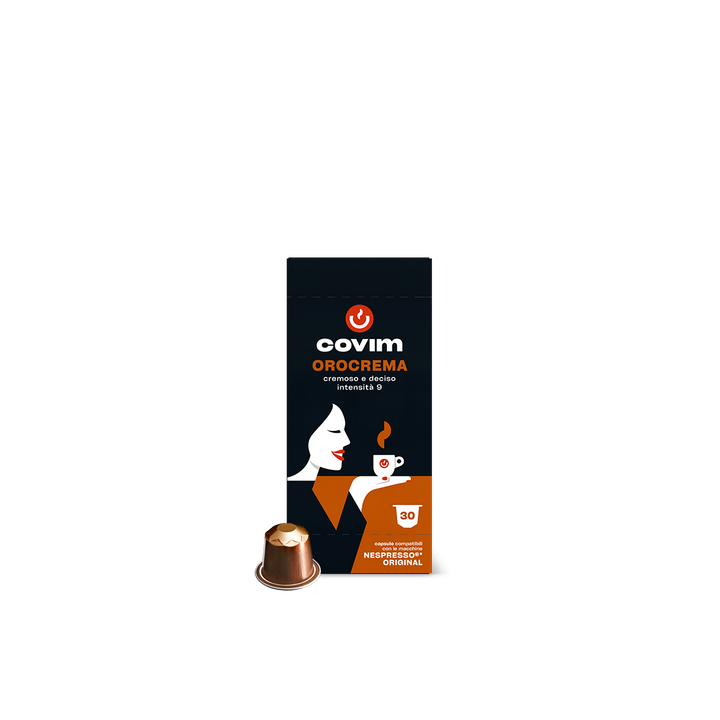 Aluminum OROCREMA Covim Compatible Nespresso 30cps
