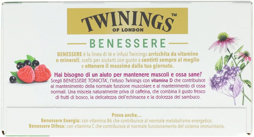 Tisana infuso Benessere Tonicità 18 filtri