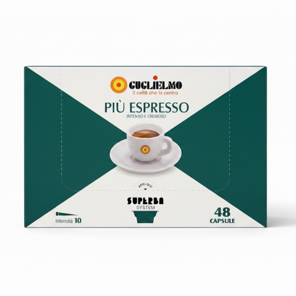 Capsule caffè Guglielmo Superba Più Espresso