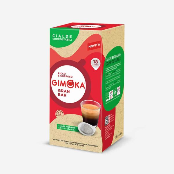 Caffè cialde compostabili qualità Gran Bar ESE 44