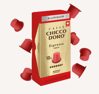 Coffee capsules Nespresso * compatible Espresso Forte ALU 10 cps