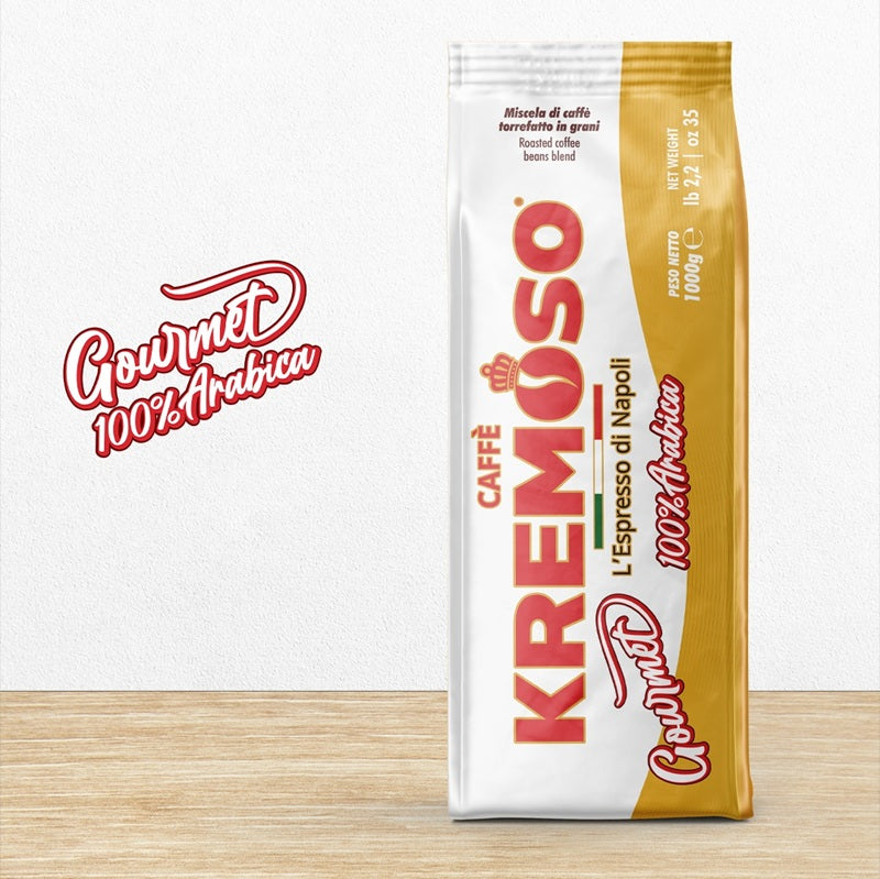 Caffè Kremoso Napoli in grani GOURMET 100% Arabica 1 KG