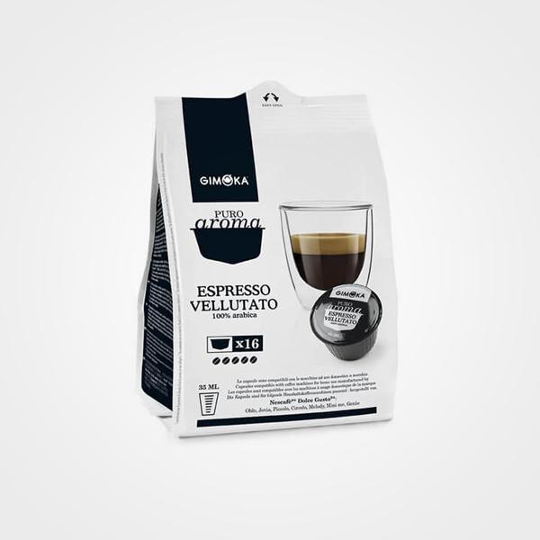 Coffee capsules compatible Dolce Gusto Espresso Velvety 16 capsules