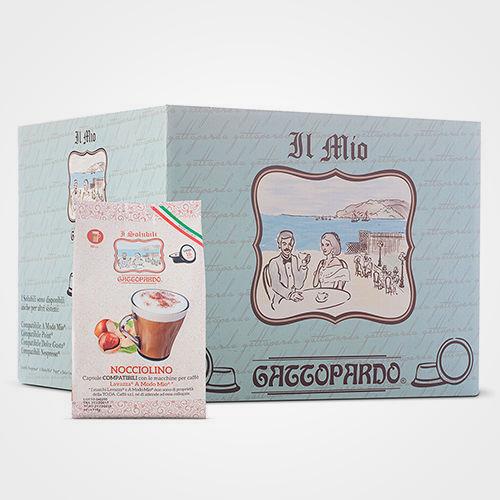 Coffee capsules compatible with A Modo Mio Nocciolino 16 capsules
