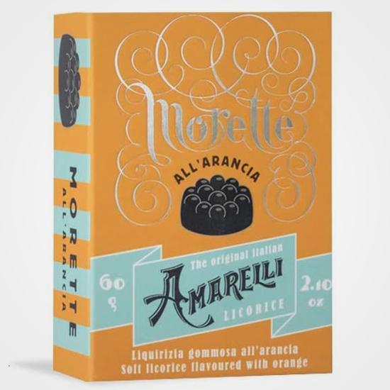 Licorice with orange Morette Amarelli 60 gr