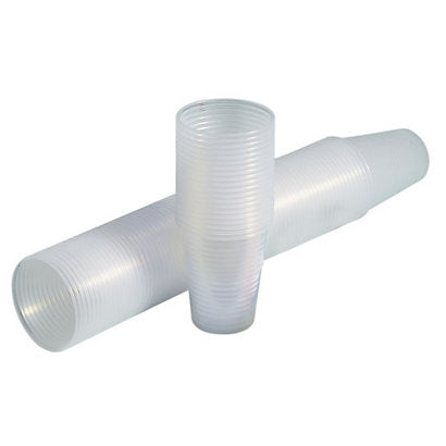 100 Bicchieri in plastica trasparente da 200 ml