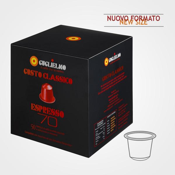 Capsules de café compatibles Nespresso * Rouge 70 10 capsules
