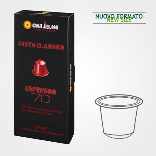 Capsules de café compatibles Nespresso * Rouge 70 10 capsules